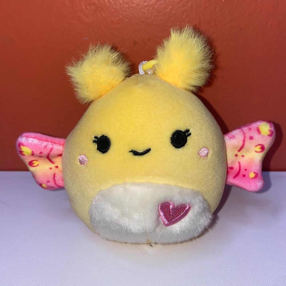 Valentines Squishmallow Miry the Moth Clip